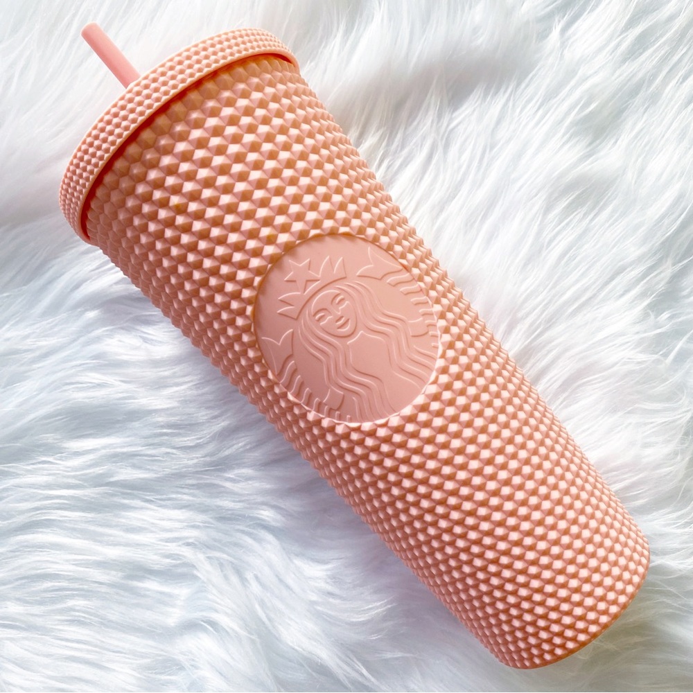 NWT RARE Starbucks Venti US Matte Pink Studded